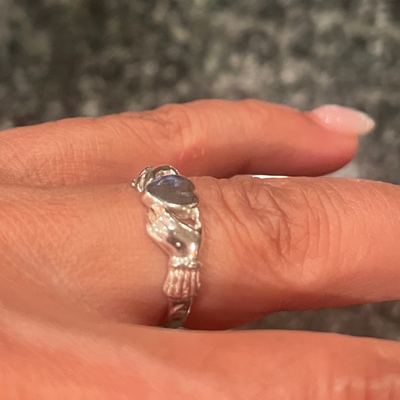 Sterling Silver Fenian Claddagh Ring without Crown - Picture 5 of 15